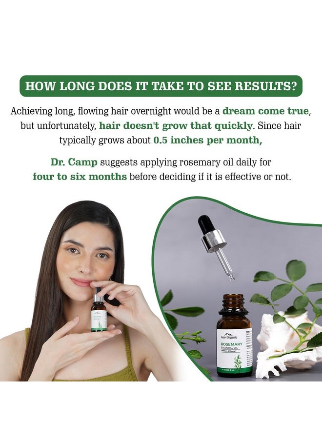 Aravi Organic 100% Pure And Natural Rosemary Essential Oil For Hair Growth, Hair Fall Control, Hair Nourishment & Strengthens And Skin Care Rosemary Oil For Women And Men 15 Ml  - Image 5