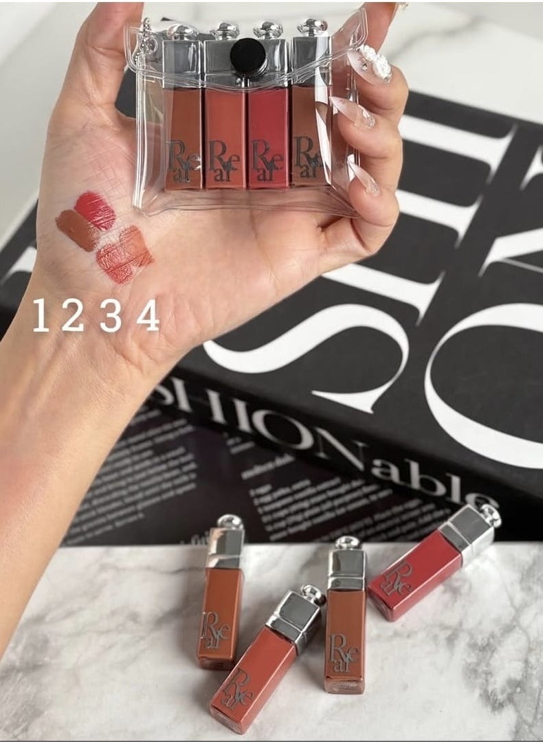 REAL BEAUTY Liquid Lipstick Colorstay Satin Ink Set of 4 Pcs 