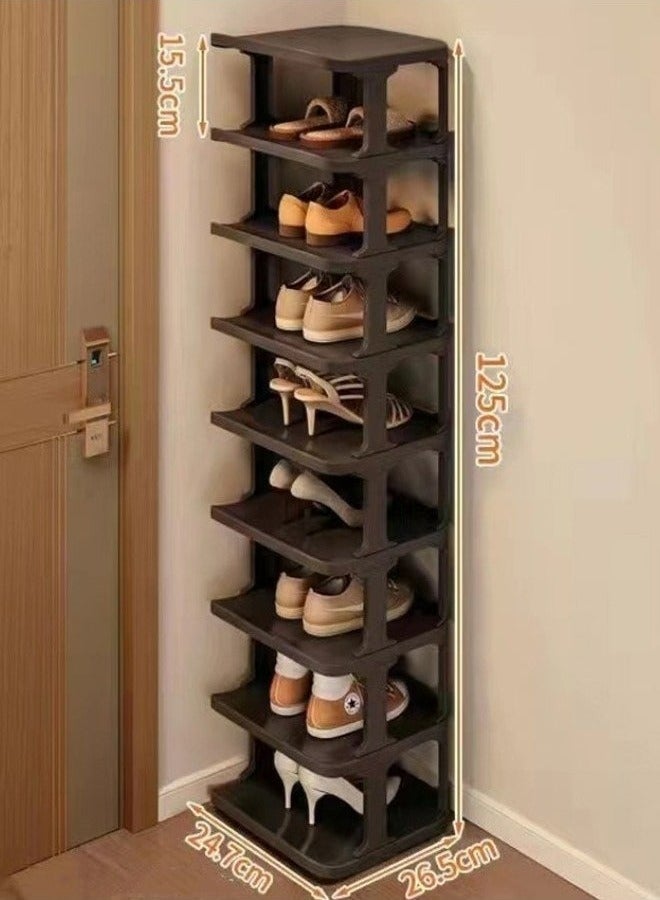 RollsTimi  9 Layer Simple Dustproof Shoe Rack, Can Be Assembled At Will,Saves Space, And Is Simple To Install,Black - Image 4