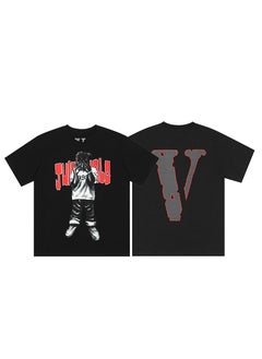 Generic VLONE FOG Reflective Mosaic Tee Unisex 6128 Black 