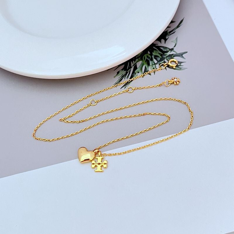 Tory Women's necklace temperament is simple, light luxury, niche design metal necklace - Image 1