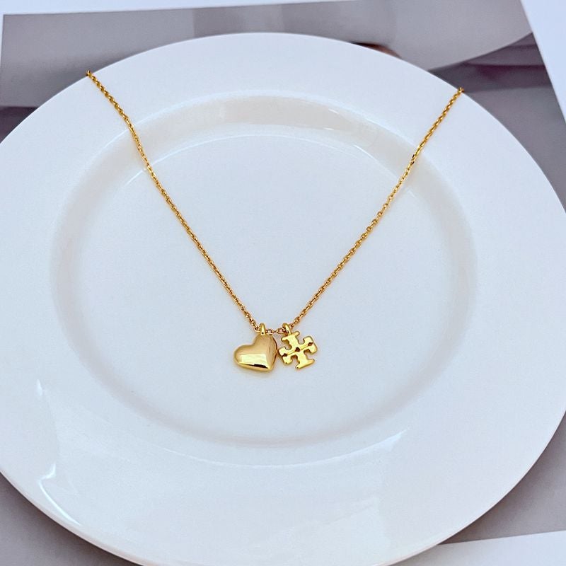 Tory Women's necklace temperament is simple, light luxury, niche design metal necklace - Image 4