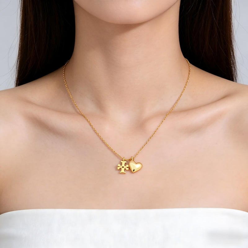 Tory Women's necklace temperament is simple, light luxury, niche design metal necklace - Image 3