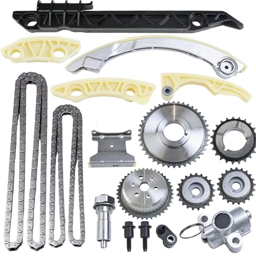 MITZONE Head Gasket Set & Timing Chain Kit & Water Pump Compatible with 2008-13 Chevrolet Malibu 10-15 Equinox L4 2.4L 2.2L 2.0L DOHC Head Gaske, 9-4201S 94201S C6209S 9-4201SX 94201SX - Image 1