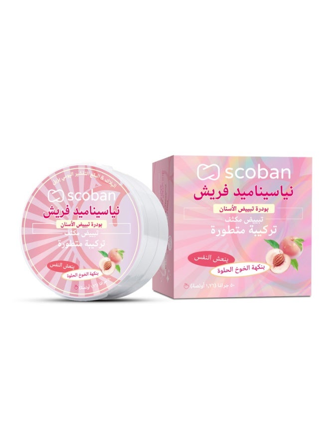 Scoban Teeth whitening powder peach flavor 50g - Image 1