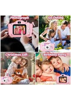 Furtey Kids Camera Toys for 3-12 Years Old Boys Girls Children,Portable Child Digital Video Camera with Silicone Cover,Birthday Gifts for Toddler Age 3 4 5 6 7 8 9 (Pink)  - Image 5