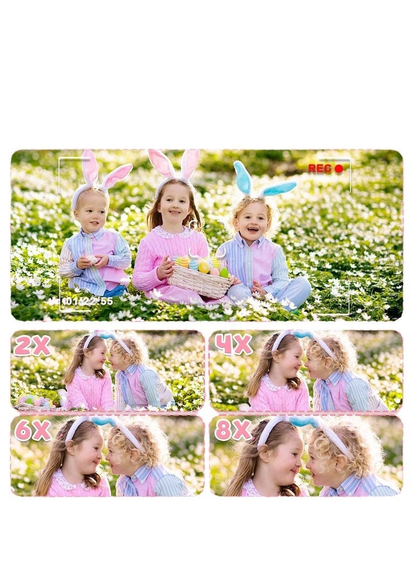 Furtey Kids Camera Toys for 3-12 Years Old Boys Girls Children,Portable Child Digital Video Camera with Silicone Cover,Birthday Gifts for Toddler Age 3 4 5 6 7 8 9 (Pink)  - Image 3