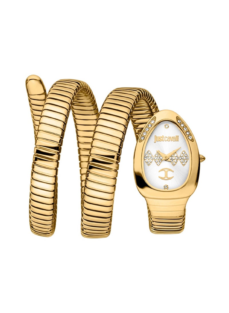 Just Cavalli ساعة نسائية أنالوج كوارتز ذهبية من جاست كافالي فيزوزو JC1L230M0035 - Image 1