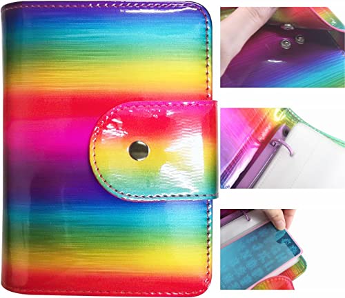 DRDS 20 Slots Nail Art Stamp Plate Holder Stamping Plates Storage Bag Cases Rainbow Practical Empty Rectangle Plates Big Size 6.0X12.0CM Organizers - Image 4
