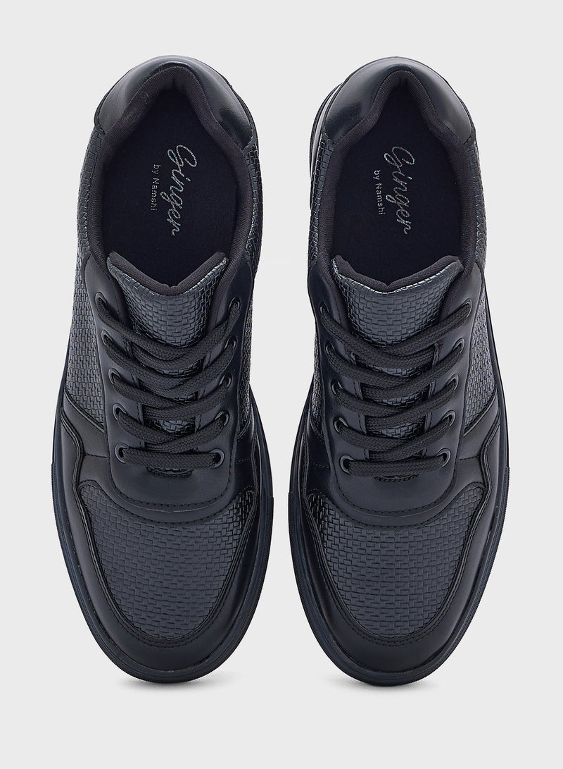 Embossed Panel Sneaker