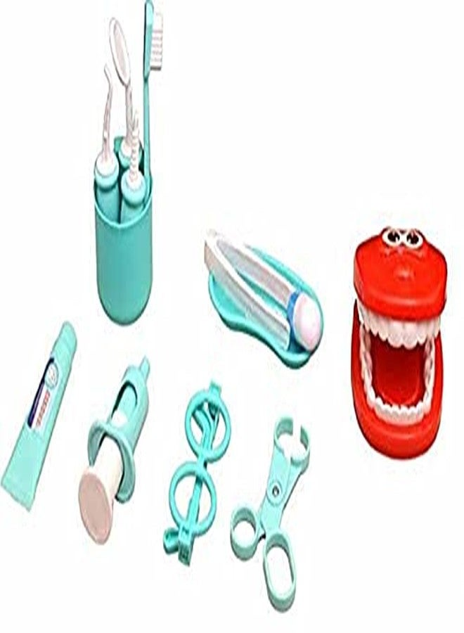KITIKITTZ KITI Kits® 15 Pieces Dentist Doctor Medical Set for Kids | Pretend Play Medical Kit | Perfect Role Play Toy Set for Kids | Doctor Dentist Denture Toys - Image 1