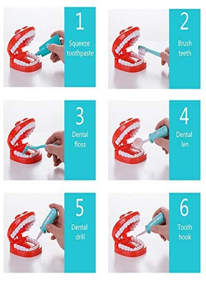 KITIKITTZ KITI Kits® 15 Pieces Dentist Doctor Medical Set for Kids | Pretend Play Medical Kit | Perfect Role Play Toy Set for Kids | Doctor Dentist Denture Toys - Image 5