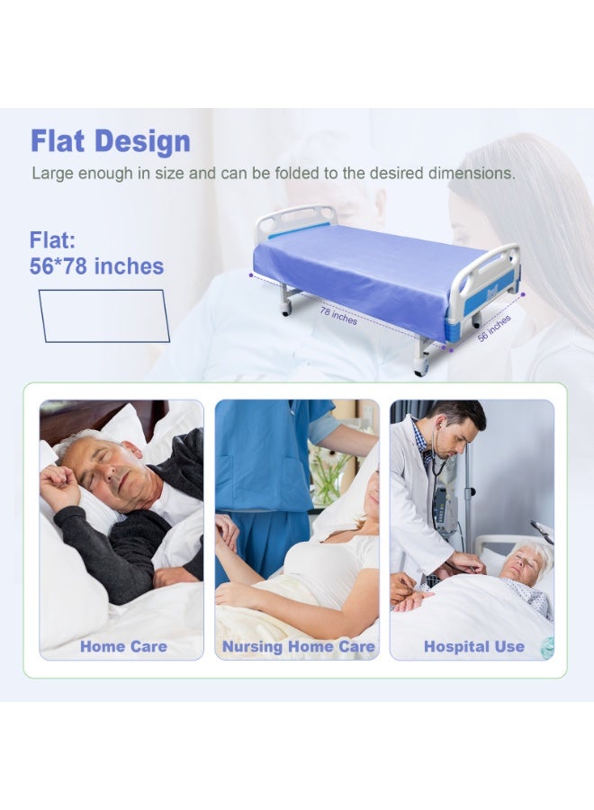 Ehucon Flat Transfer Slide Sheet for Moving Patients,Draw Slide Sheet and Sliding Board for Elderly Transfers in Cars,Wheelchairs,Bed(Purple-140*200 cm) - Image 5