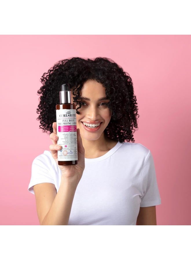 CURLSMITH Full Body Volumizing Hair Lotion, Curl Definition, Instant Volume and Non-Sticky, for Wavy, Curly or Coily Hair, Vegan (237ml/8fl oz) - Image 4