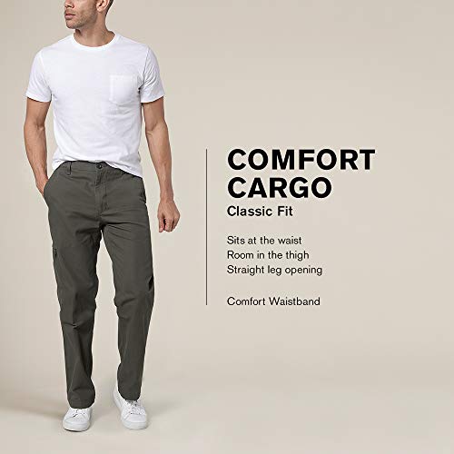 Dockers Men's Classic Fit Comfort Cargo Pants, Steelhead, 38W x 29L - Image 4