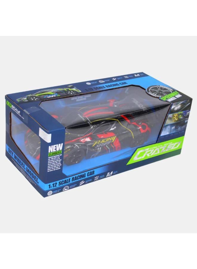 1:12 Scale High-Speed RC Drift Racing Car – RTR Remote Control Toy for Kids (Red) - Image 1