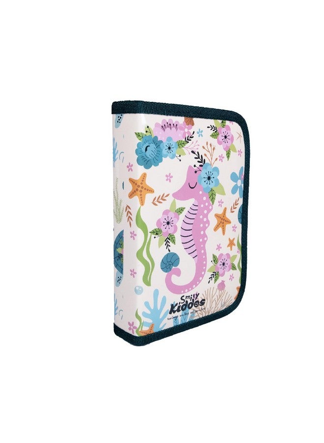 سمايلي كيدوز حقيبة أدوات مكتبية Smily Kiddos بتصميم محيطي (أصفر) حقيبة أقلام مكتبية للبنات والأولاد هدية رائعة للأطفال للوازم المدرسية وحقيبة أقلام EVA - Image 3