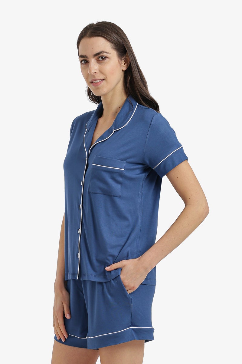 Carina Piped Short Pyjama Set - Image 2