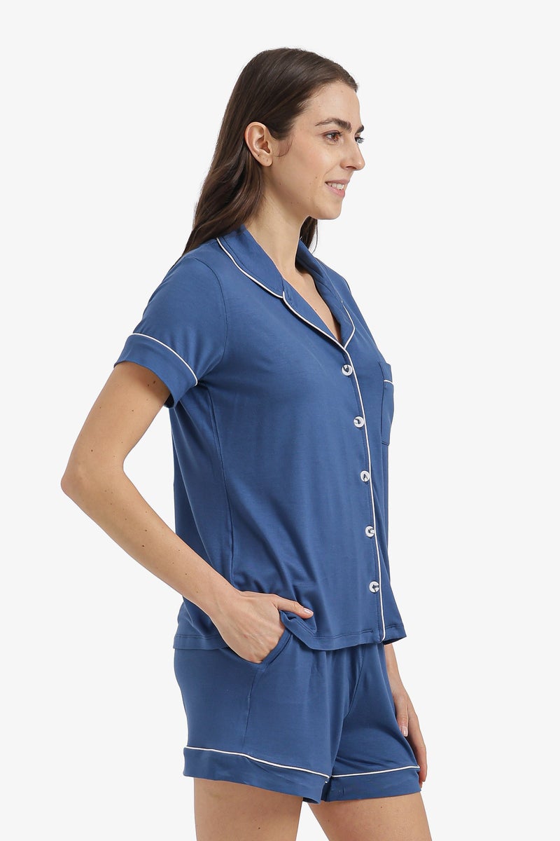 Carina Piped Short Pyjama Set - Image 3