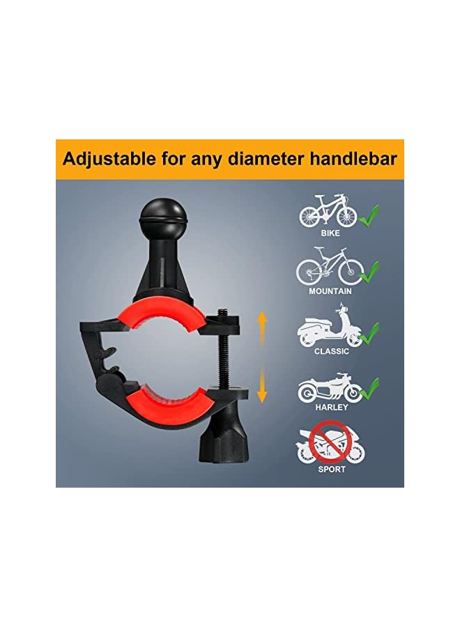 PROMASS Phone Mount for Bicycle Motorcycle Handlebar - Universal Adjustable Bike Phone Holder for Smart Phone Apple iPhone Galaxy - Image 3