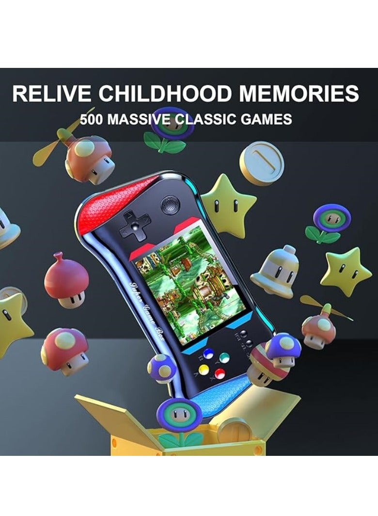 M MIAOYAN New retro handheld game console X7 features 3.5-inch screen, two-player mode, TV connection and 500 built-in classic games - classic fun for all ages - Image 2