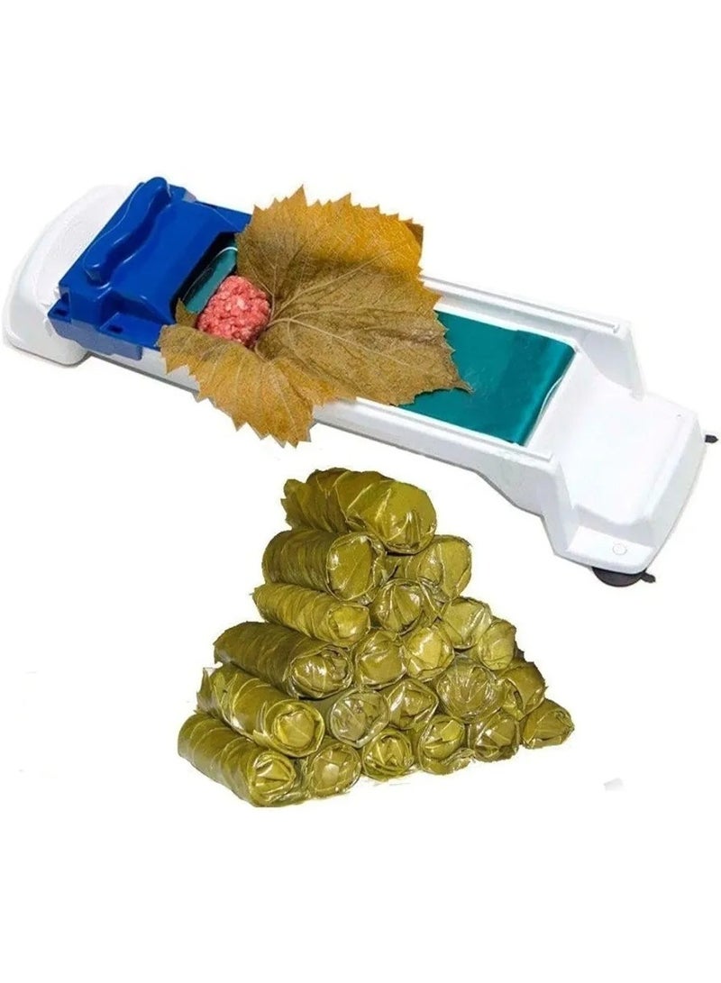 Ruay A machine for rolling grape leaves and stuffed leafy foods; a handmade roll-making machine for filling rolls uniformly, evenly, and quickly; made of safe and convenient plastic; easy to use and clean - RA86 - Image 1