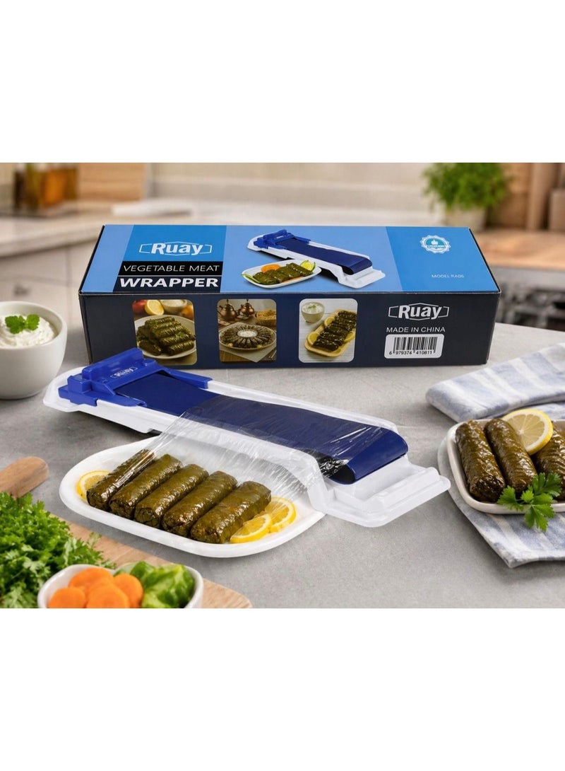 Ruay A machine for rolling grape leaves and stuffed leafy foods; a handmade roll-making machine for filling rolls uniformly, evenly, and quickly; made of safe and convenient plastic; easy to use and clean - RA86 - Image 3