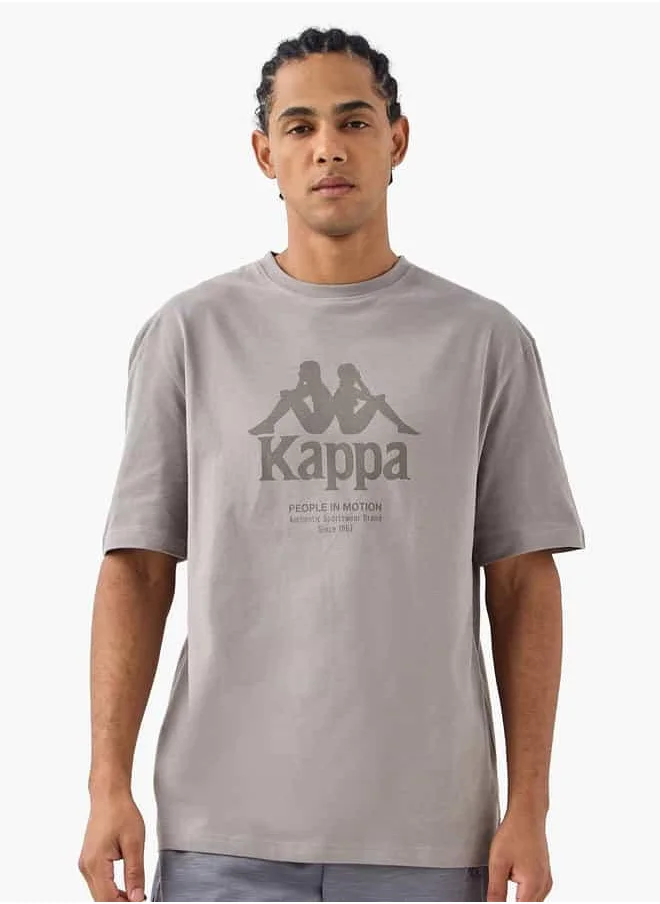 Kappa Kappa Logo Print T-shirt with Short Sleeves