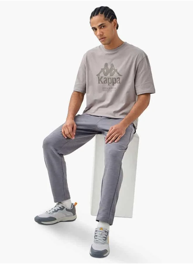 Kappa Kappa Logo Print T-shirt with Short Sleeves
