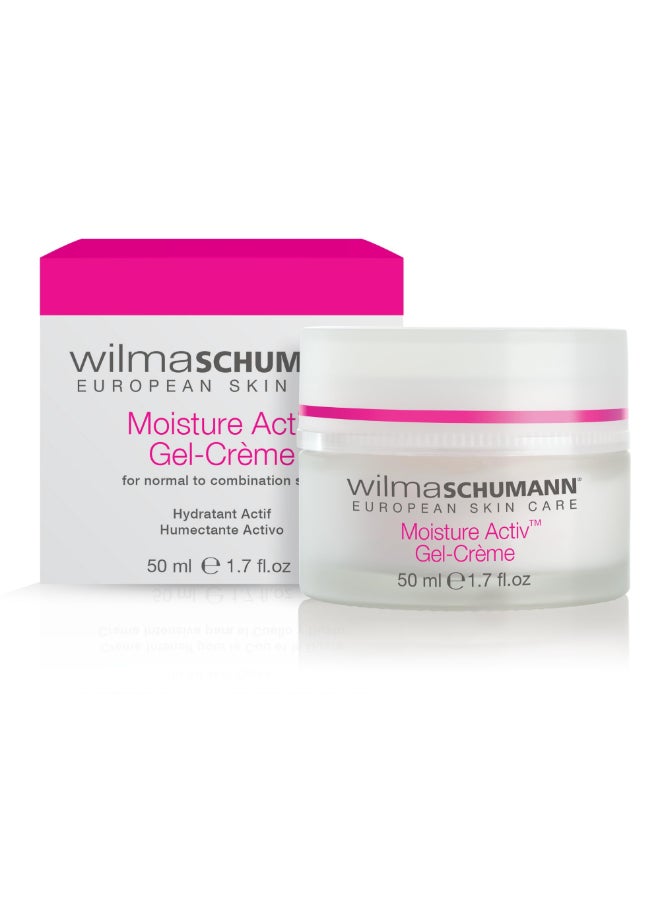 WILMA SCHUMANN Moisture Activ Gel Cream Face Moisturizer Face Cream with Hyaluronic Acid 17 oz - Image 3