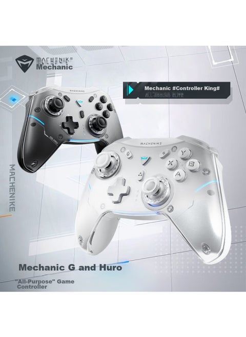 Machenike G5pro Wireless Game Controller, Switch Pro Bluetooth And Wired Controller, For Pc, Mobile, Tesla, Steam - Black, Unlimited Warm