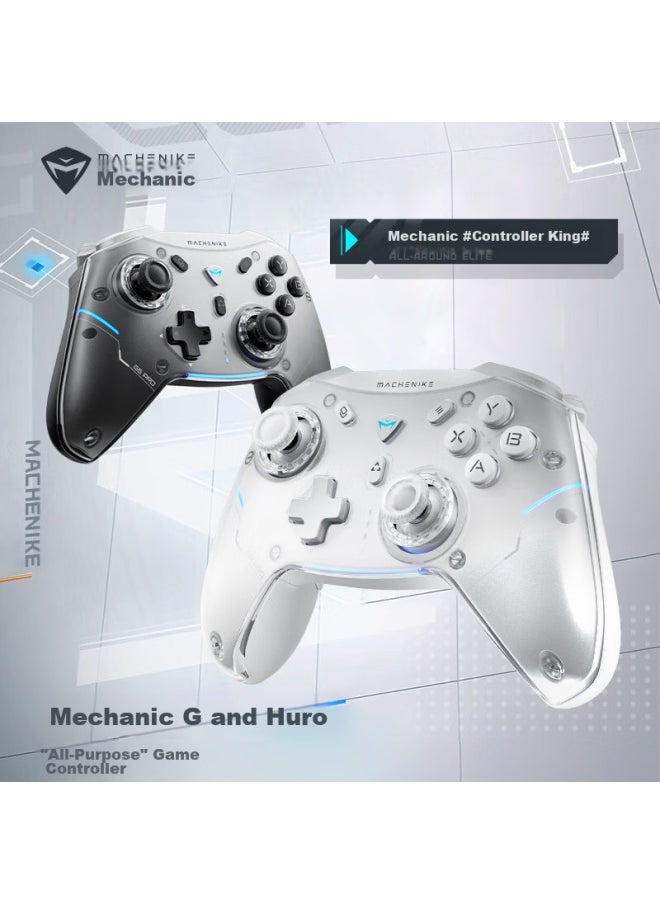 Machenike G5pro Wireless Game Controller, Switch Pro Bluetooth And Wired Controller, For Pc, Mobile, Tesla, Steam - Black, Unlimited Warm