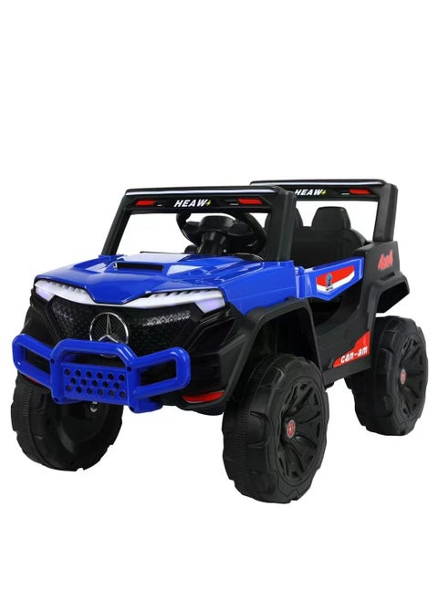 Techplus Children Ride Dual Drive Electric Car Race Winner Desert Safari Ride Thumper Buggy Blue