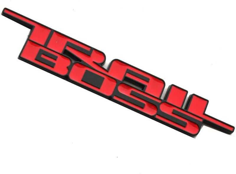 2019-2024 Trail Boss Emblem Car Badge 3D Nameplate Replacement for Silverado 1500 2500 HD (Red) - Image 4