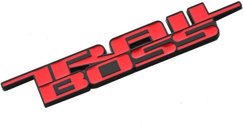 2019-2024 Trail Boss Emblem Car Badge 3D Nameplate Replacement for Silverado 1500 2500 HD (Red) - Image 3