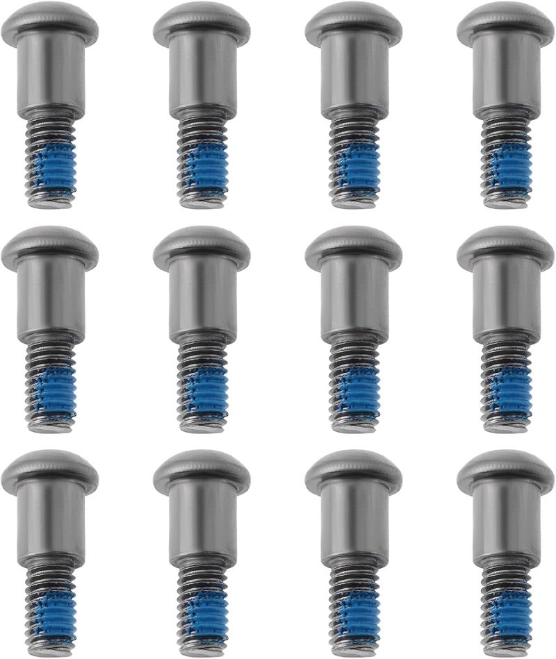 ECSiNG 12pcs Silver Hex Buttonhead Incision Kingpin Shoulder Screws M3 Axle Screw Compatible with Axial SCX10 AR44 Compatible with Capra F9 M3x4x10mm - Image 1