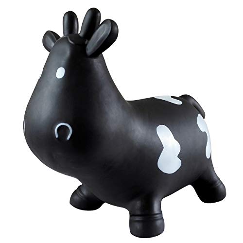 AppleRound Inflatable Rideon Bouncy Animal Hopper Horse Cow or Unicorn Kids Space Hopper Bouncer with Hand Pump Jumping Toy for IndoorOutdoor Play - Image 5