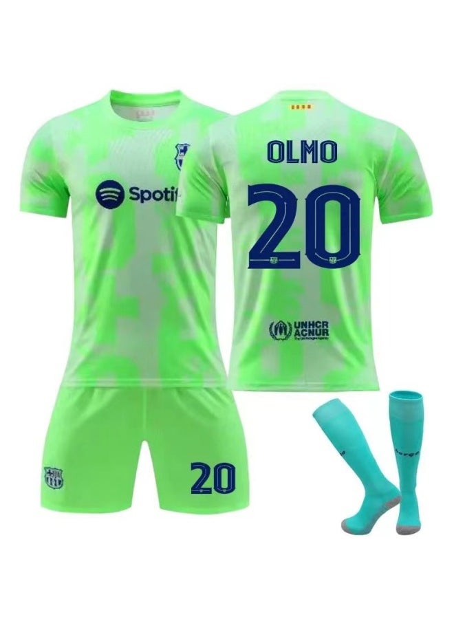 Champions League Number +24 Second Away Socks Short Sleeve Football Jersey - Image 1