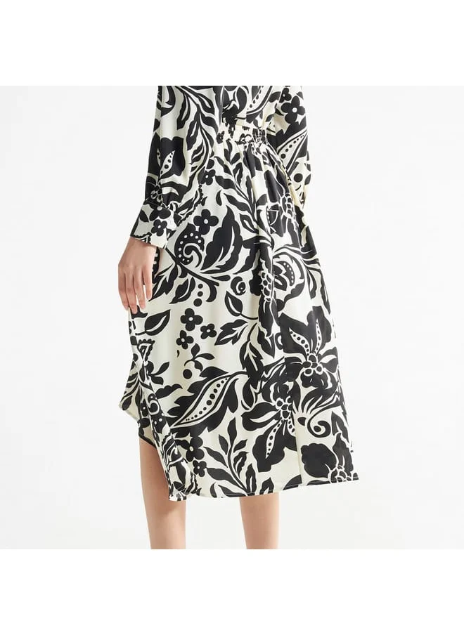 FAV All-Over Print Skirt with Semi-Elasticated Waistband