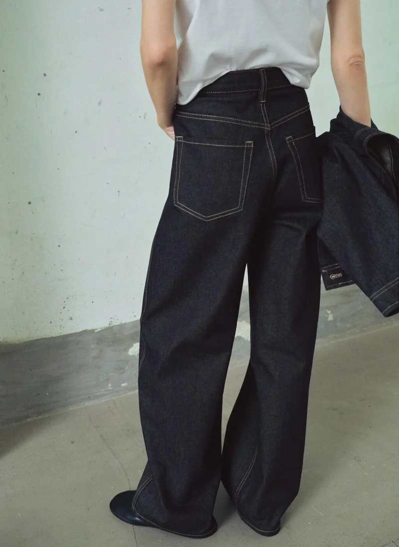 MANGO High-rise balloon jeans