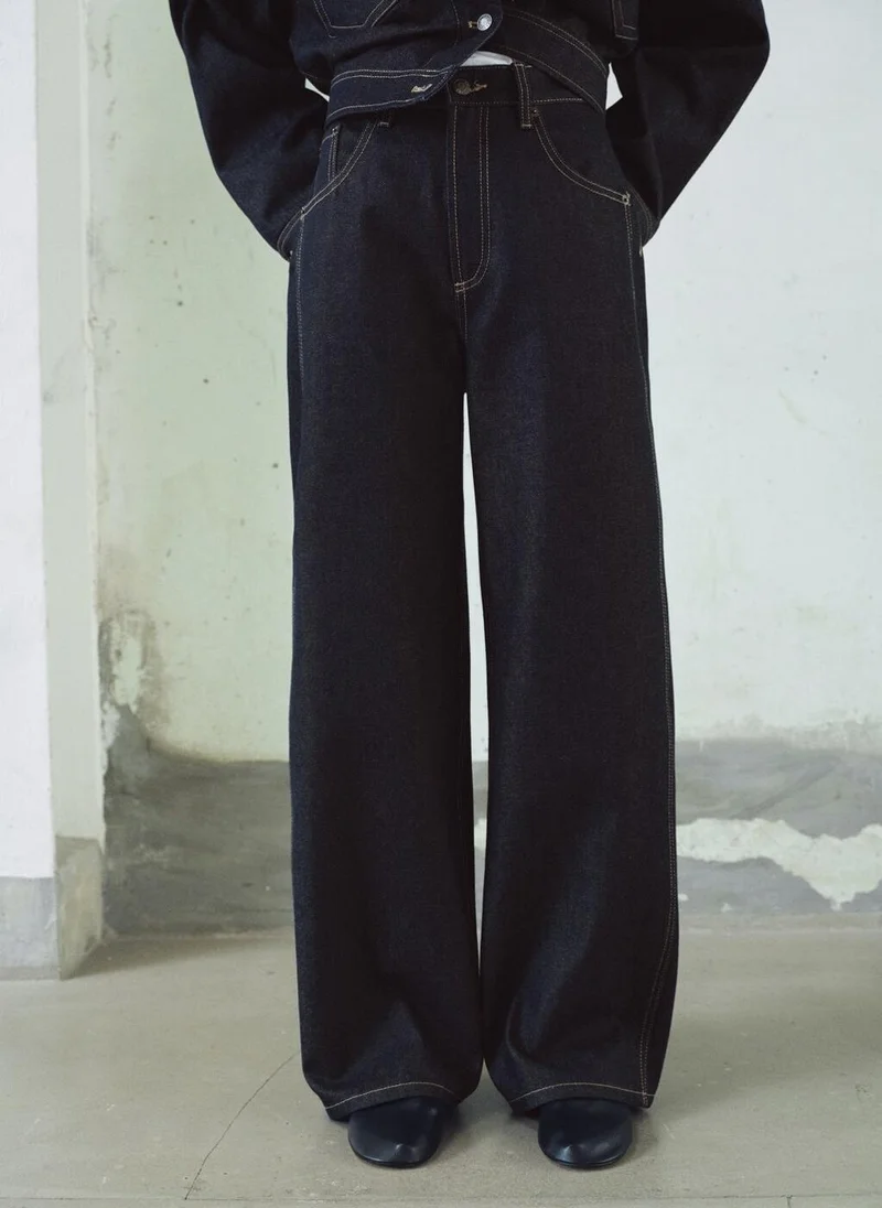 MANGO High-rise balloon jeans