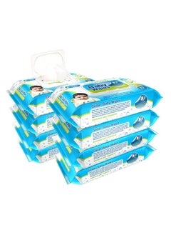 GLIDER Baby Wipes With Moisture Lock Flip Top Contains Aloe Vera & Vitmain E Ph Balanced With No Parabens & Chlorine (Pack Of 8 (576 Wipes))  - Image 2
