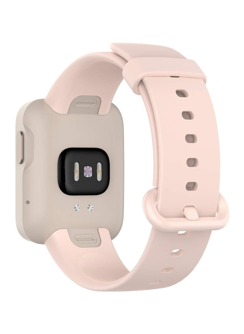 ten.tech - TenTech  Soft Silicone Sports Band for Xiaomi Mi Watch Lite / Redmi Watch Smart Watch Breathable Band for Xiaomi Mi Watch Lite - Light pink - Image 1