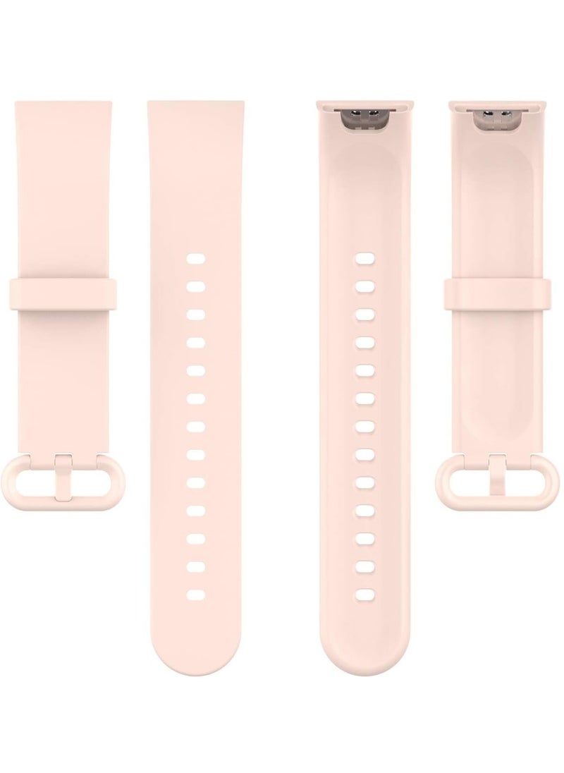 ten.tech - TenTech  Soft Silicone Sports Band for Xiaomi Mi Watch Lite / Redmi Watch Smart Watch Breathable Band for Xiaomi Mi Watch Lite - Light pink - Image 1