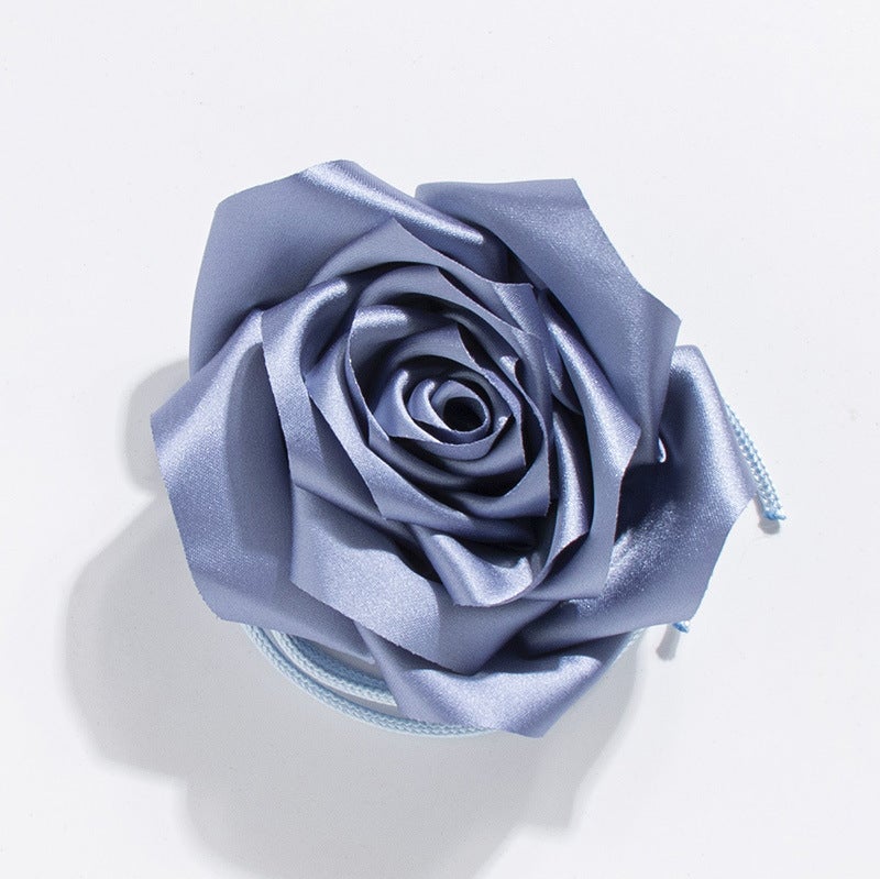 Womens Fashion Floral Bowknot Rose Necklace Belt WN-Blue Rose Waistline