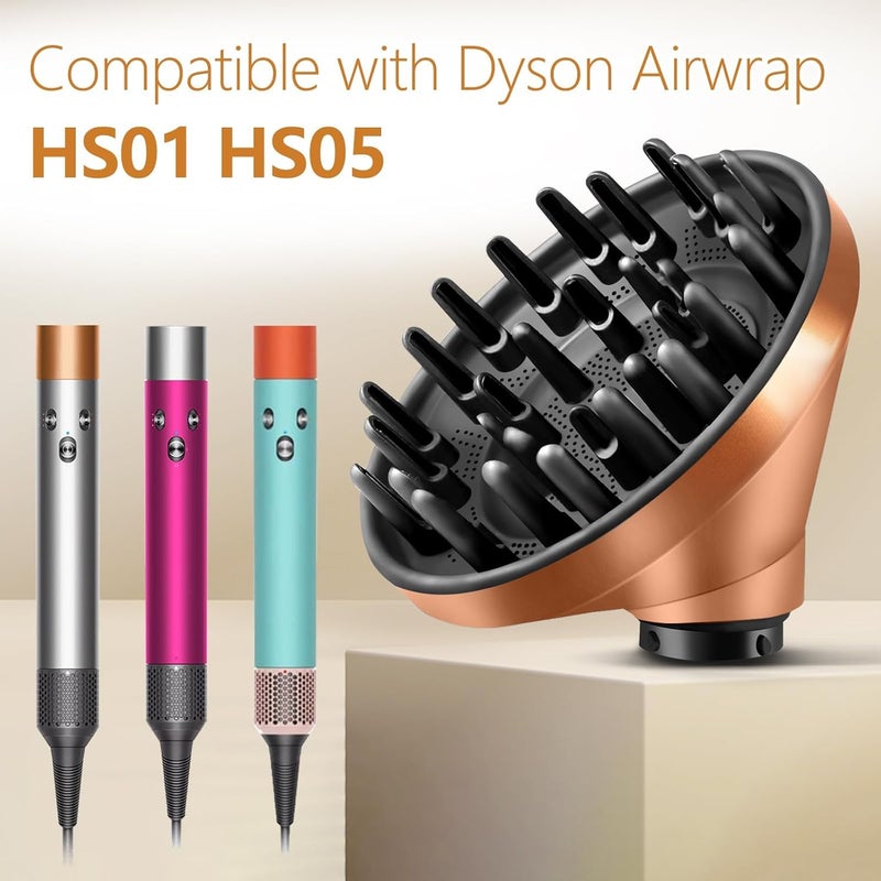 تشان تشنج ملحق فوهة ناشر مطور من لـ Dyson لـ Airwrap، تحويل من مصفف Airwrap إلى ملحق ناشر مجفف الشعر، 973365-01 - Image 2