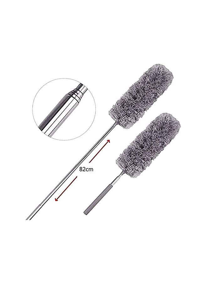 promass Microfiber Duster with Extension Pole with Protective Head Cap -No Scratch to Ceiling,Extra Long 82 cm Feather Duster for Cleaning High Ceiling Fan,Interior Roof,Cobweb,Gap Dust - Image 2