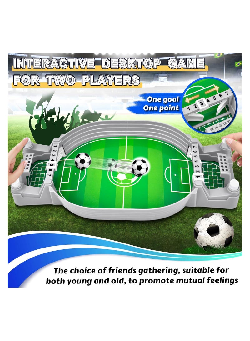 SOLARAE Table Football Games for Kids, Mini Table Soccer Game with 2 Footballs, Table Top Football Game, Interactive Tabletop Football Games for Home, Portable Competition Sports Games for Home - Image 2