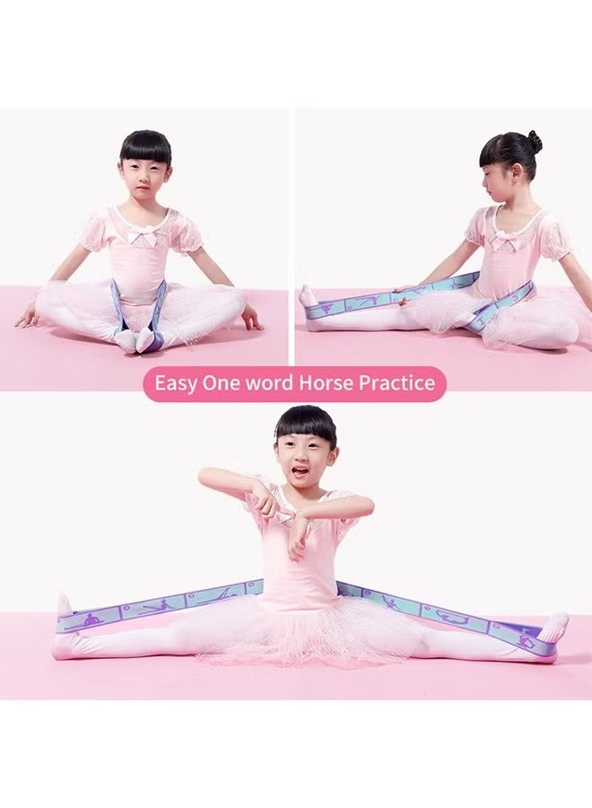 Yoga Stretch Strap, Adjustable 8 Loops Yoga Strap Exercise Band, Stretch Band for Physical Therapy, Pilates Dance and Gymnastics (Purple) - Image 3