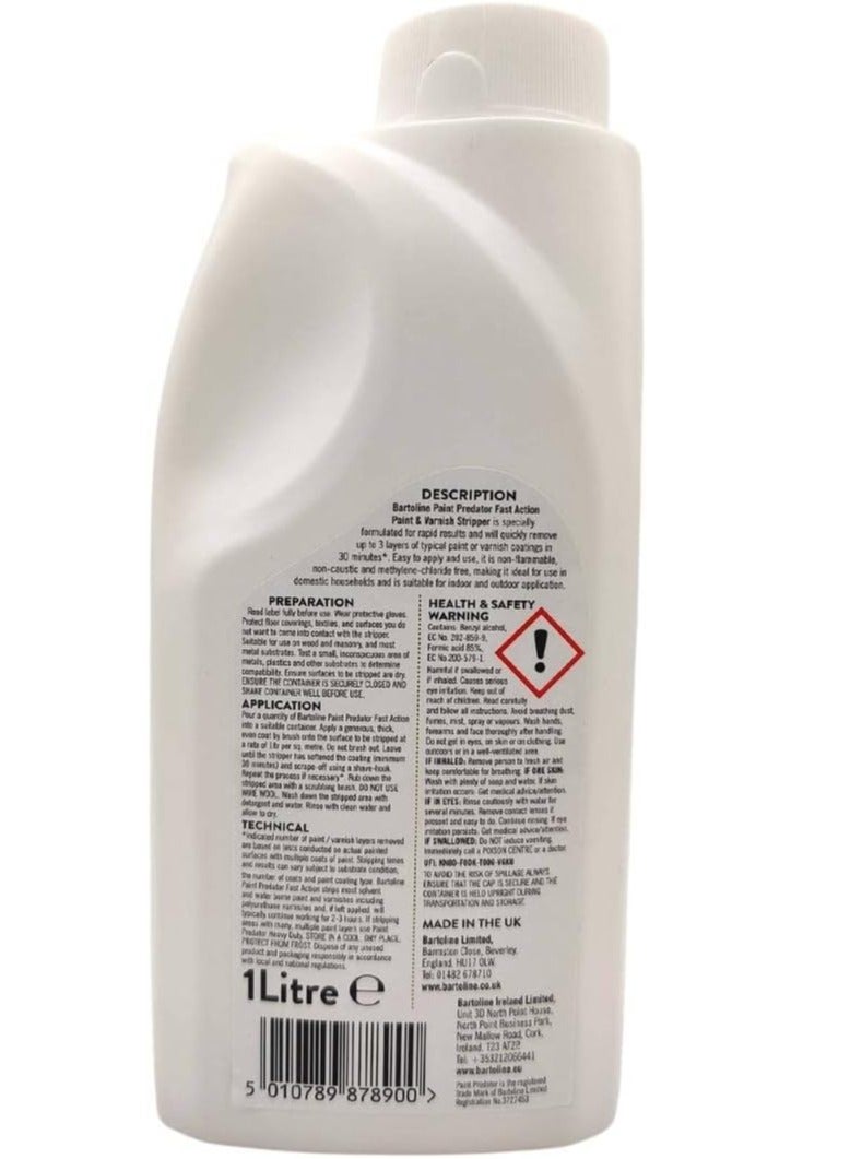 Bartoline Paint Predator Fast Action Paint and Varnish Stripper 1L - Professional Range - Image 4